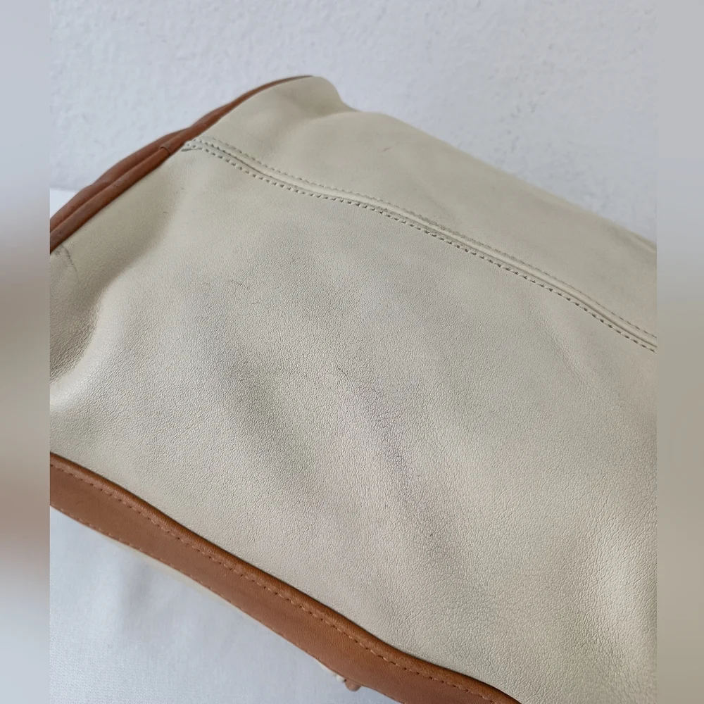 Vntg Coach Bone Drawstring Spectator Bag 0520 122 - Picture 7 of 11